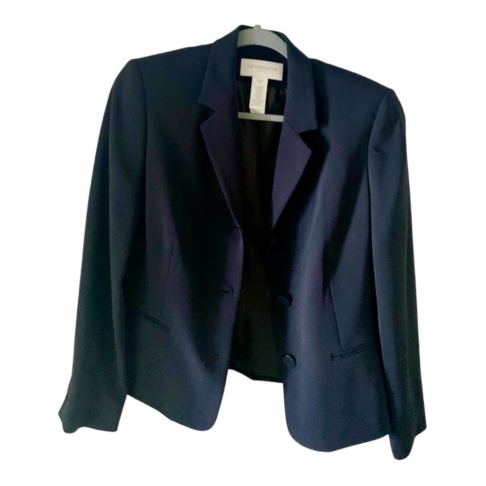 Liz Claiborne Jacket Women’s Black Size 8P - Picture 2 of 10
